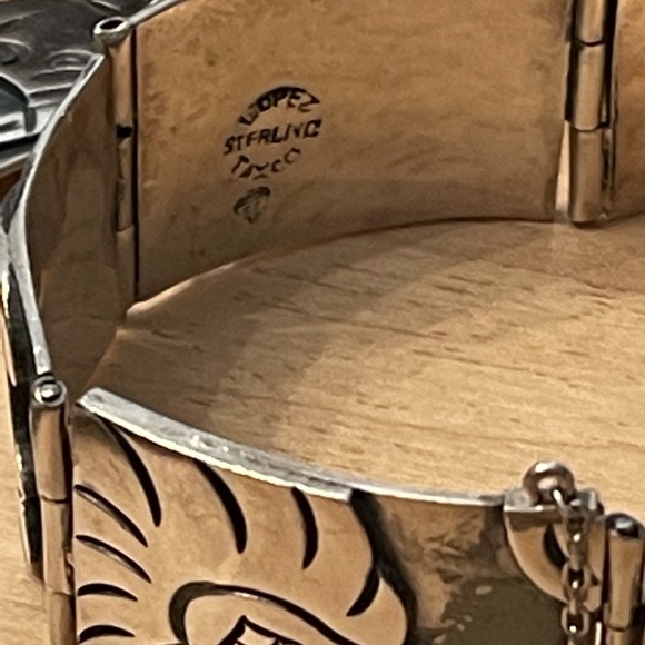 Vintage 1950s Gerardo Lopez Taxco Mexico Sterling silver 925 Rare Parure 4 pcs - Picture 11 of 17